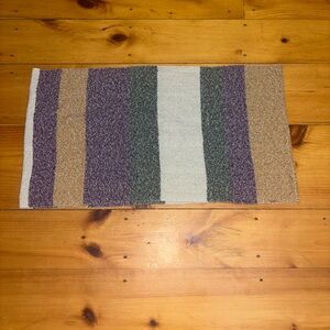 Soft Colorblock Infinity Scarf Purple Olive Tan Fall Winter